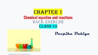 corrosion rancidity chapter 1 back exercise class 10 science [upl. by Tenaej369]