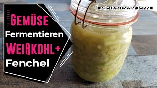 DIY Sauerkraut mit Fenchel  OHNE KÜHLUNG viele Jahre haltbar machen [upl. by Cavallaro]