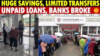 Card With Huge Savings in China Limited to ￥500 Transfers Unpaid Government Loans Banks Insolvent [upl. by Lewert]