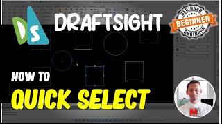 Draftsight How To Quick Select [upl. by Baudin]