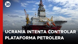 RUSIA frustra un intento de UCRANIA de apoderarse de una plataforma PETROLERA [upl. by Adierf]