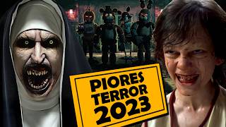 8 PIORES FILMES DE TERROR DE 2023 [upl. by Ahseital]