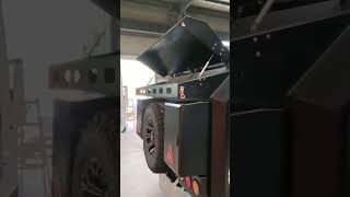 Customized matte black njstar rv explore off road compact camping RV with 360 degree Au coupler [upl. by Ameline]