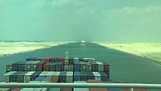 Suez Canal Time Lapsemp4 [upl. by Oeramed]