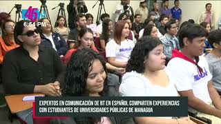 Estudiantes universitarios intercambian conocimientos con RT En Español [upl. by Trometer]