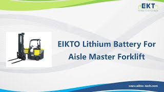 EIKTO Lithium Battery 512V 600AH For Aisle Master Forklift [upl. by Thelma921]