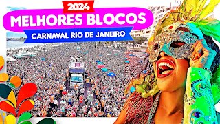 Os melhores BLOCOS de CARNAVAL do RIO DE JANEIRO 2024 [upl. by Asaret438]