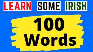 100 Irish Words In Under 5 Minutes [upl. by Nellac]