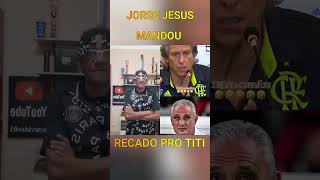 JORGE JESUS VEJA ISSO futebol flamengo duetoesporte [upl. by Eissoj567]