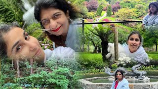 Sarvi da walking tour at Butchart gardens Victoria Vancouver island sarvic videobutchartgardens [upl. by Aicenaj729]