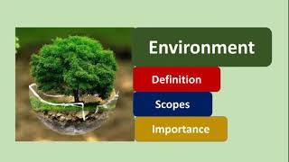 Environment  Definition Scopes and importance  Hindi Explaination  Environment BA  BSc  BCom [upl. by Bittner]