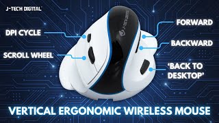 Vertical Ergonomic Wireless Mouse Product Overview [upl. by Harday]