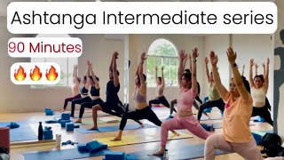 Ashtanga intermediate series  led class  Fundamentals amp alignments  correcting wrong alignments [upl. by Aciras342]