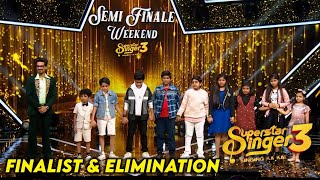 Shocking Finalist amp Elimination of Superstar Singer Season 3  Superstar Singer 3 Today Episode [upl. by Eirised]