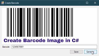 C Tutorial  Create Barcode Image  FoxLearn [upl. by Constancia626]