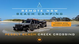 BEST Beach Camping in NSW Pebbly Beach Campground Red Cliff and Sandon River [upl. by Suiratnod791]