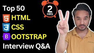 TOP 50 HTML CSS Bootstrap Interview Questions and Answers [upl. by Rozamond]