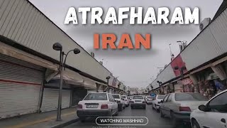 DRIVING IN ATRAFEHARAM STREET IN MASHHAD CITY IN IRAN [upl. by Edda]