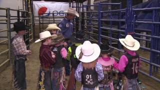 The Ride with Cord McCoy Miniature Bull Riding [upl. by Olyhs]