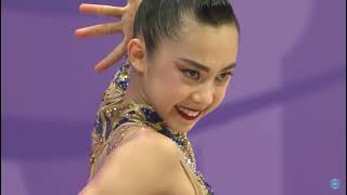 Rin Keys USA Hoop Final FIG Rhythmic Gymnastics Junior World Championships 2023 [upl. by Ariajaj]