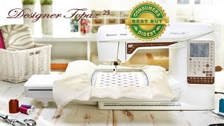 Husqvarna Viking Topaz 25  What can it do Sewing Quilting and Embroidery machine [upl. by Nanahs]