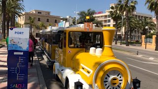 Spain Salou Tourist Train Ride 04062022 [upl. by Enileqcaj]