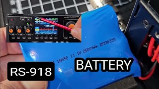 RS918 HF  LETS LOOK AT THE BATTERY [upl. by Yssak]