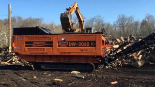 Doppstadt DW3060K  Shredding Wood Waste [upl. by Kaylil]