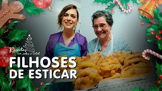 Receitas com sabor a Natal  Filhoses de esticar [upl. by Yllor526]