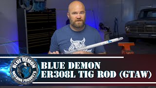 BLUE DEMON ER308L TIG ROD GTAW [upl. by Yole280]