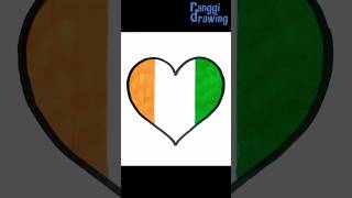 Drawing Ivory Coast Love Flag [upl. by Ttegirb]