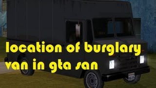 GTA SANANDREAS HOW TO GET BURGALARY VAN  BOXVILLE [upl. by Essirehs]