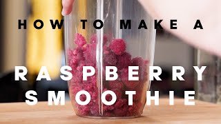 Raspberry Smoothie  Dairy free delicious amp autumnal breakfast [upl. by Carl761]