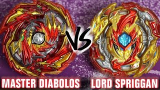 DUALSPIN SHOWDOWN  Master Diabolos Gn VS Lord Spriggan BlDm  Beyblade Burst GTRise [upl. by Lesirg]