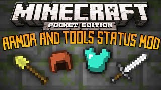 Armor amp Tools Status Mod  Minecraft Pocket Edition [upl. by Ernesto]