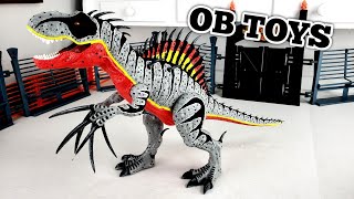 CUSTOM MATTEL SPINO ZINO REX  TYRANNOSAURUS REX  SPINOSAURUS  THERIZINOSAURUS JURASSIC WORLD Toys [upl. by Analra]