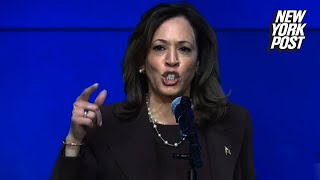 Kamala Harris mocked for unveiling ‘new accent’ at Philadelphia event [upl. by Onifled]