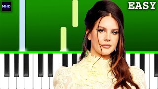 Lana Del Rey  Take Me Home Country Roads  Piano Tutorial EASY [upl. by Josler]