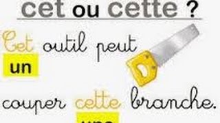 Ngữ pháp Tiếng Pháp theo yêu cầuSố 4 Ce Cet Cette Ces [upl. by Gerlac]