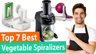 Best Spiralizer  Top 7 Best Vegetable Spiralizer Reviews 2024 Buying Guide [upl. by Pearl997]