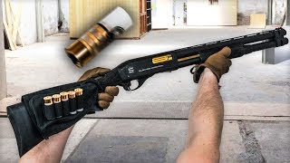 20 BBs per shot  500 Airsoft shotgun [upl. by Abbot]