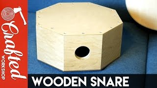 Wood Snare Drum  DIY Cajon Snare  Crafted Workshop [upl. by Riki]