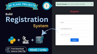 Learn Python Flask Develop a Registration System [upl. by Olympias]