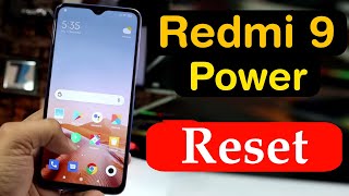 How to Reset Redmi 9 Power  Mi Redmi 9 Power Reset Kaise Kare [upl. by Annahavas]