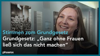 DanaSophia Valentiner  Stimmen zu 75 Jahre Grundgesetz [upl. by Adlay]