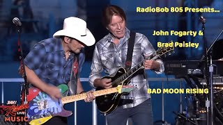 John Fogerty Live BAD MOON RISING Brad Paisley Hot lead guitar [upl. by Acirat]