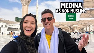 We visited MEDINA as Non Muslims 🇸🇦Converting to ISLAM السياح في المدينة المنورة [upl. by Itnavart]