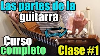 Clases de guitarra para principiantes 1 Las partes de la guitarra [upl. by Shirlie]