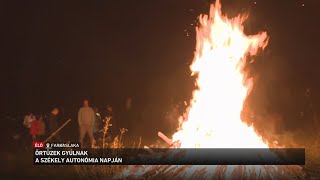 Őrtüzek gyúlnak a Székely Autonómia Napján [upl. by Tabbitha939]