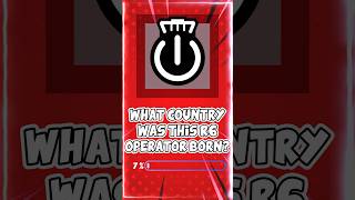 What Country was Thatcher Born in R6 6 r6quiz quiz gaming rainbowsixsiege [upl. by Nageam]